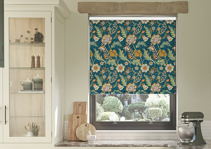 Folklore, Petrol - Twist&Fit Roller Blind - Image 3